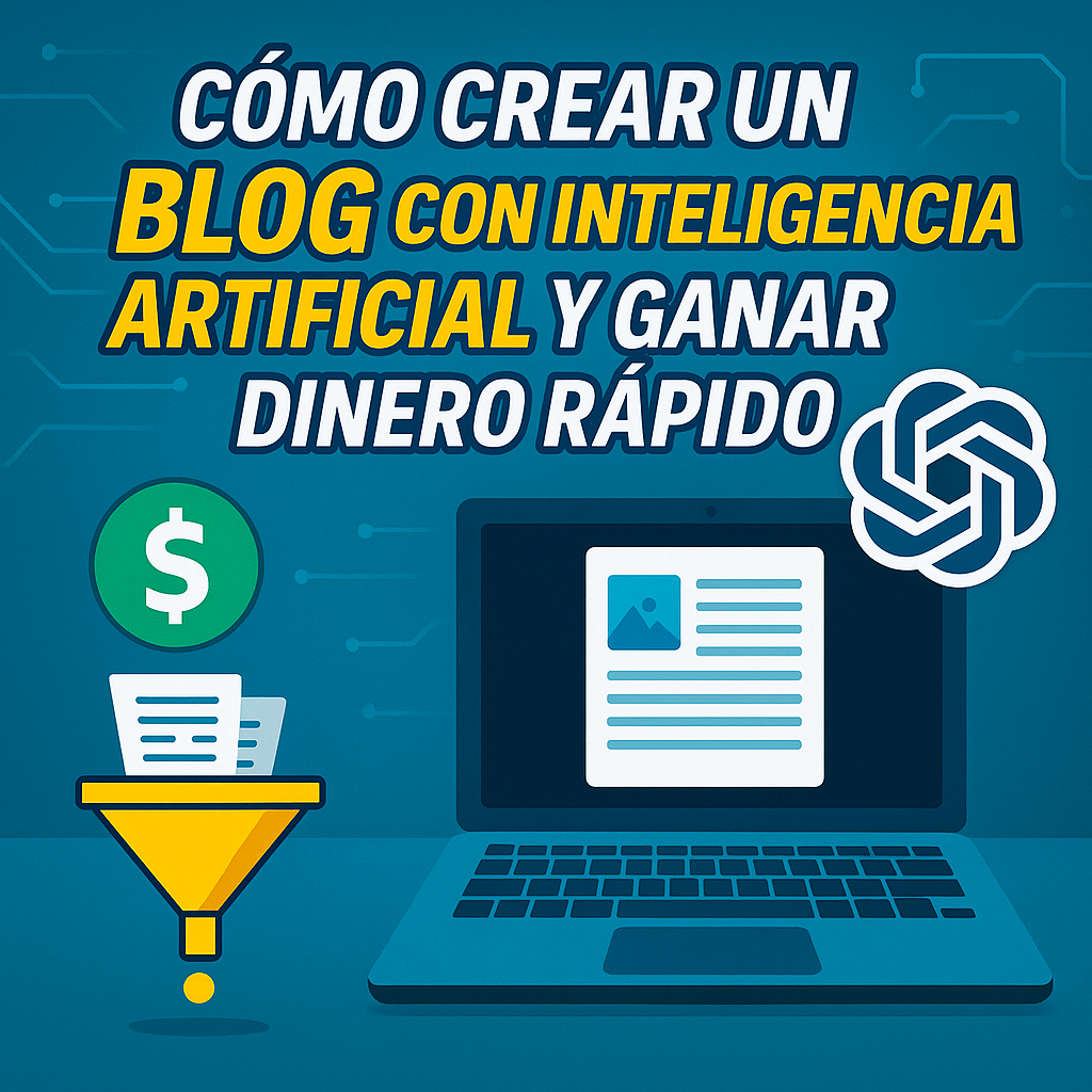 Cómo Crear un Blog con Inteligencia Artificial y Ganar Dinero Rápido